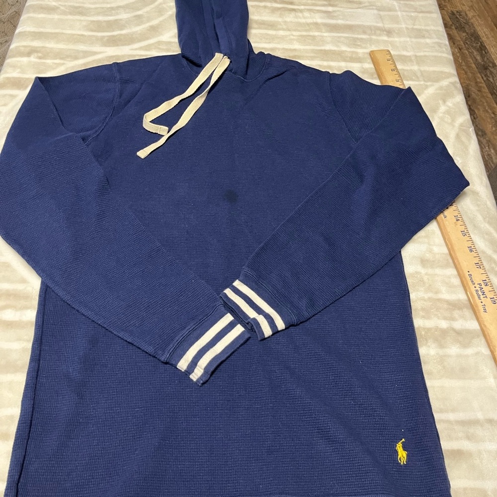 Polo Ralph Lauren Navy Hoodie with Cream Accents